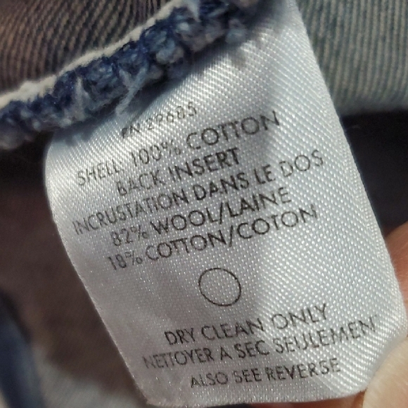 Pendleton High Grade WESTERN Wear denim Blanket Jacket WOOL star Insert Medium - Picture 5 of 13